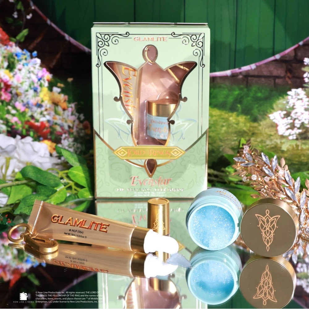 The Glamlite x Lord of The Rings Evenstar Lip Care Duo
